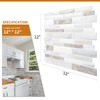 WOWSTAR 10 Sheet Marble Peel and Stick Backsplash for Kitchen,Self-Adhesive