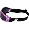 Birdz Eyewear Cardinal Padded Floating Motorcycle Goggles for Women Translucent