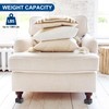sourcing map Bed Risers 4Pcs, 1.5 Inch Furniture Risers Square