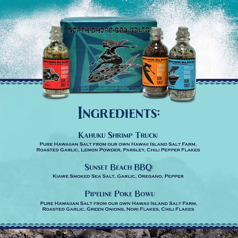 Sea Salts of Hawaii North Shore Sea Salts Variety Pack,