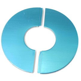 PZRT 2pcs Wall Split Flange, Stainless Steel Round Escutcheon Plate Wall-mounted Water Pipe Cover Accessories for 71mm Diameter Pipe