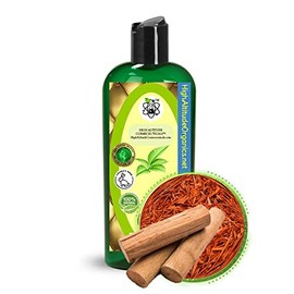 Sandalwood Oil - Herbal Extract of Mysore Santalum Album, Pterocarpus, Santalinus, Amyris, Spicatum, Essential Oils for Face Body Massage, Scalp Hair, Nail Cuticles - 8oz