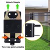 MustGood Heavy Duty Farm Gate Latch 2 Way Gate Latch
