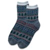 Cub Rocks, 1pk Ladies Cosy Green Cabin Socks UK Size