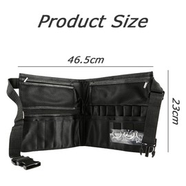 Makeup Brush Waist Bag,Multi Pockets Bag with Belt Strap,Makeup Artist Tool Storage Bag,Brush Storage Container,Foldable Cosmetic Pouch,for Makeup Artist
