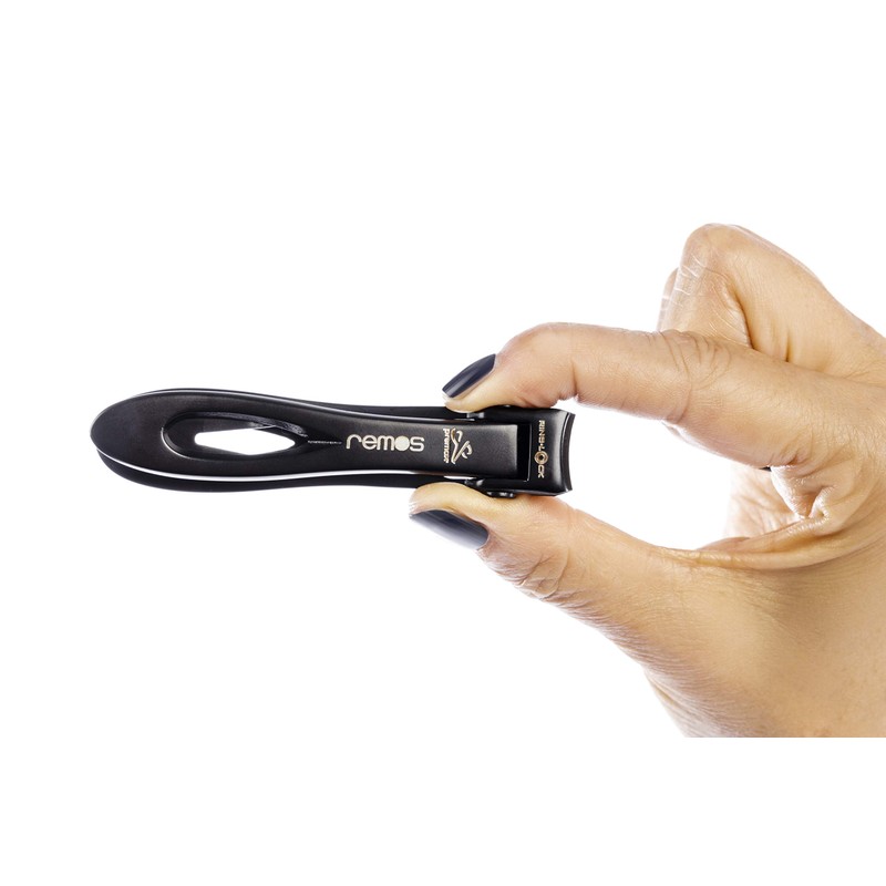 Remos Professional Nail Clippers for Toenails Stainless Steel Black 9