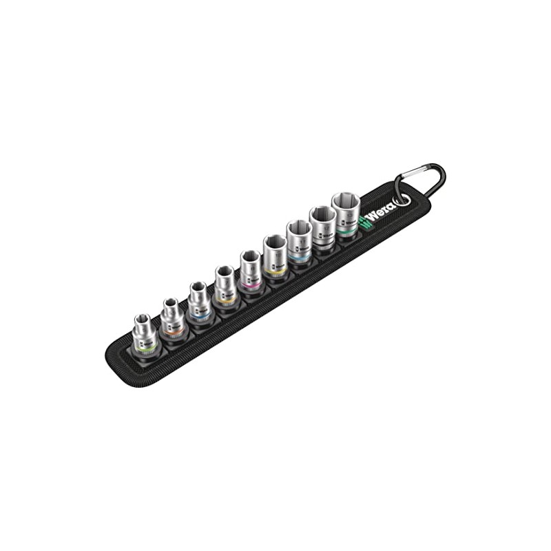 Wera 05003883001 | Zyklop Socket Set, Belt 4, Drive, 0.2