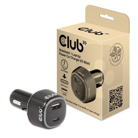 Club3D CAC-1922 Notebook/Laptop 12 V Car Charger 63 Watt