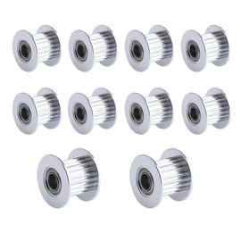 Super Print GT2 Idler Pulley GT2 20 Teeth Bore 5 mm for Voron 2.4 for 3D Printers 9 mm/10 mm Width GT2 Timing Belt (Pack of 10)