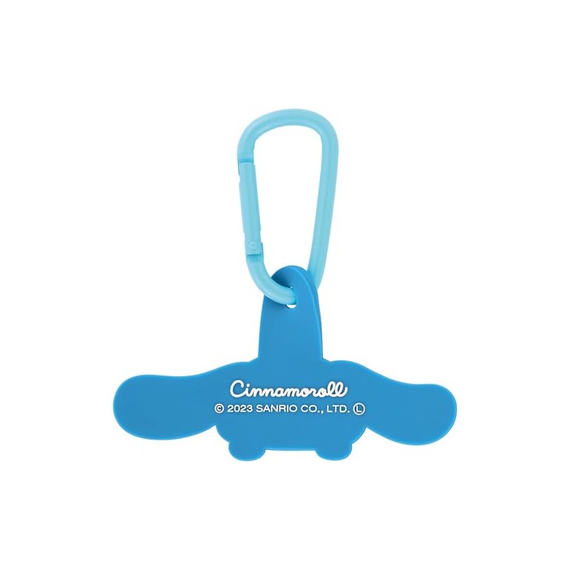 Skater ZELK1 Sanrio Cinnamoroll Carabiner with Rubber Mascot