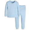 moimoln Ribbed Stripe Viscose Baby Toddler Pajamas Snug fit Pjs