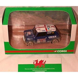 corgi mini cooper classic neil burgess world rally championship 2004 limited edition 1:36 scale diecast model