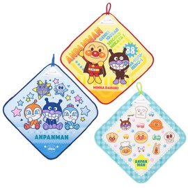 Anpanman Blue Micro Loop Towel 3P 2846009