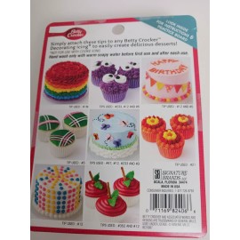 Betty Crocker Decorating Tips Set Includes 8 Tips NEW