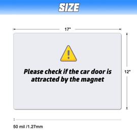 4 Pack 17” x12” Blank Magnets with 50 mils, Prevent Car Scratches & Dents, Rounded Corners Blank Car Magnet Set, Magnet for Car to Advertise Business and Cover Company Logo