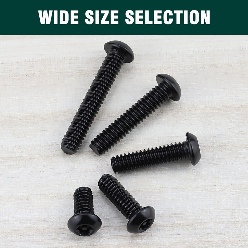 #10-24 x 1/2" Button Head Torx Security Screws, 304 Stainless