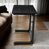 Tinymod Height Adjustable Sofa Side C Shape Table,Laptop Holder End