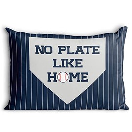 No Plate Like Home Baseball Pillowcase | Baseball Pillows