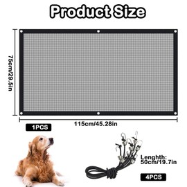 NieYat Car Dog Net 75 x 115 cm Dog Gate Car Boot with 4 Hooks, Divider Boot Dog, Ideal for Dogs and Pets Safe Travel