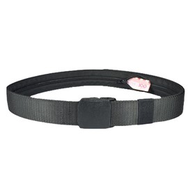 Oiieco Money Belt for Travel with Hidden Zipper Pocket, Black Adjustable Nylon Belt,Discreet Money Travel Belt,Security Money Belt Hidden Cash Belt for Secure Travel and Everyday Use