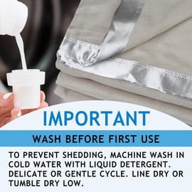 Cooling Blanket Queen - 100% Viscose Bamboo Blanket, Big Blanket 90" X 94", Soft Thin Blanket Cooling Blankets for Hot Sleepers, Lightweight Cold Blankets for Sleeping Cool Blanket for Hot Flashes