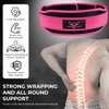 Weight Lifting Belt Double Strength 5.5cm Padded Neoprene Back Gym
