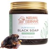 Natural Elephant Moroccan Black Soap With Eucalyptus Essential Oil 200g
