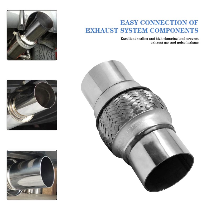 Remarkable Power RK7544-2.5" x 4" Heavy Duty Stainless Steel Exhaust