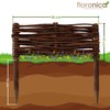 Floranica Willow Flower Bed Edging, Fence in 25 Sizes, Lawn