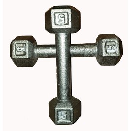 TDS Hex Dumbell - 5lb - Sold as Pair