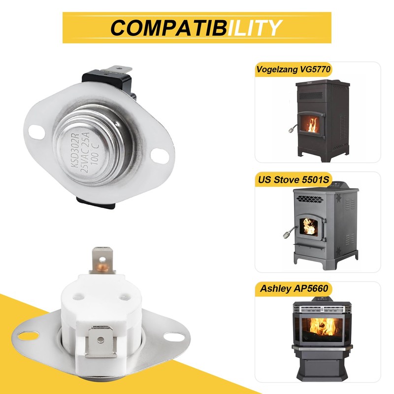 80599 Low-Temp & 80601 High Temp Limit Switch for Vogelzang