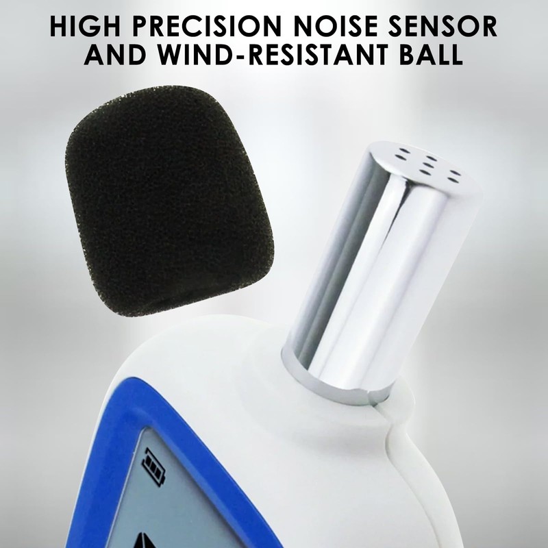 Wireless Decibel Meter, Bluetooth Sound Level Meter with App Data