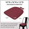 baibu 14x14 Inches Metal Dining Chair Pads Set of 4,