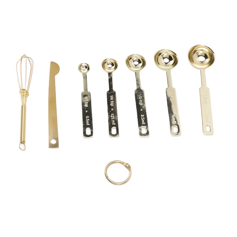Measuring Spoons 7 in 1 Stainless Steel Stackable Design Multifunction