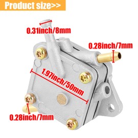 QAZAKY G16 Fuel Pump Compatible with Yamaha Golf Cart G16 G18 G19 G20 G21 G22 G27 G29 G16A JN6-F4410-00 S FP-003 5910 4-Cycle Engine Gas Club Car