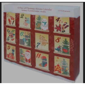 Empire New Empire Candle Co 12 Days of Christmas Advent Calendar Votive Candle Set....