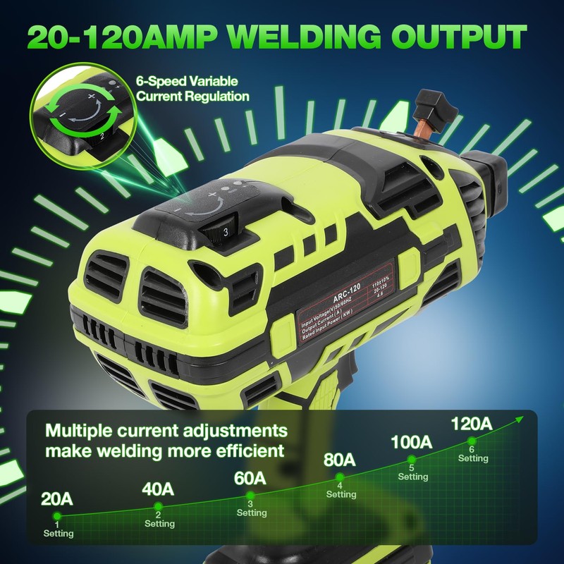Handheld Welding Machine, 110V Portable Welder Handheld with IGBT Inverter
