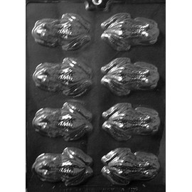 Grandmama's Goodies A126 Frog Chocolate Candy Soap Mold with Exclusive Molding Instructions … (10 Pack)