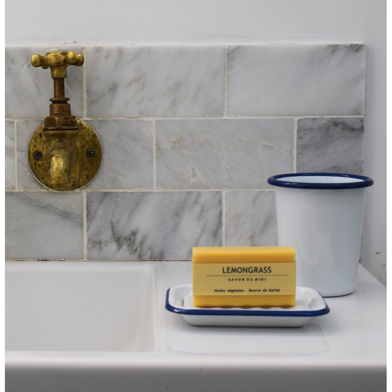 Falcon Traditional Enamel Soap Dish, White, 130 x 90 x