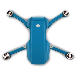 Finest Folia Screen Protector Compatible with DJI Mini 2 Drone and Controller Sticker Set Perfect Fit Waterproof Skin Sticker Design Film (Full Adhesion K160, Neon Blue)