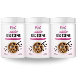 3 Pack Bella All Natural Probiotics Iced Coffee - 500g