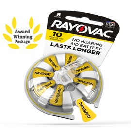 Rayovac Size 10 Hearing Aid Batteries (24 Pack), Size 10 Batteries