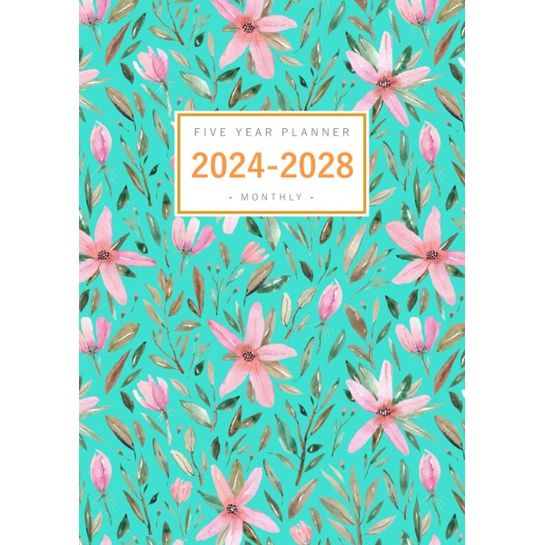 Five Year Planner 2024-2028: A4 Monthly Notebook Organizer Large |