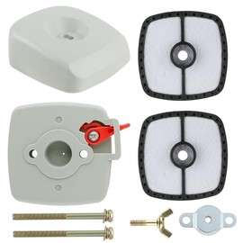 Hippotech 13031305863 Air Filter Cover with P021000991 Air Filter Base & Air Filter Wing Nut Kit for Echo PE-200 PE-201 PE-230 SRM-210 SRM-230 PE-230 PE-265 SHC-211 Trimmers with Mounting Screws Kit