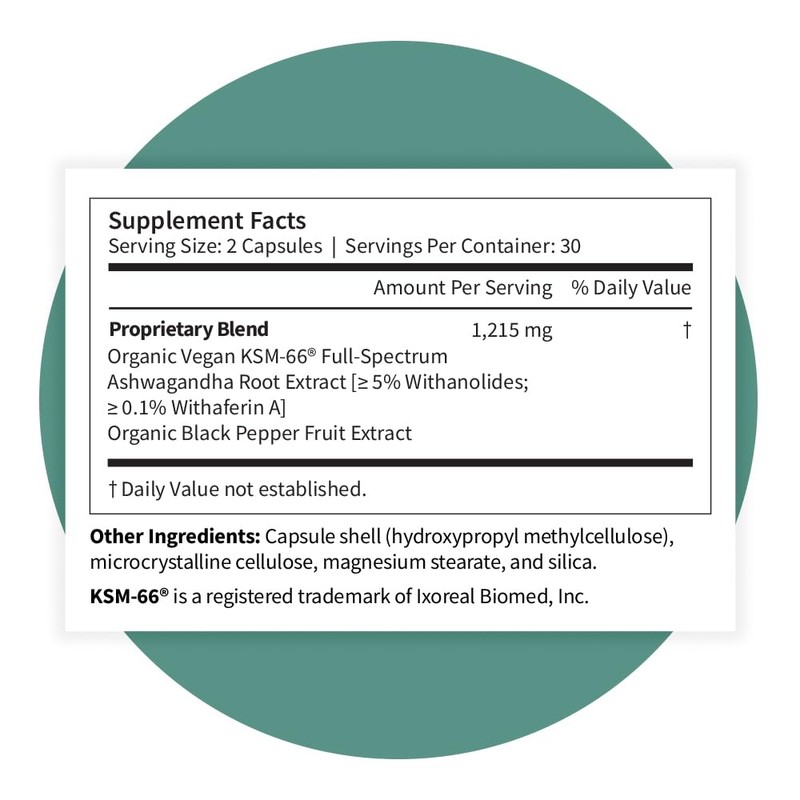 Pattern Wellness Ashwagandha Complex for Men & Women – Organic