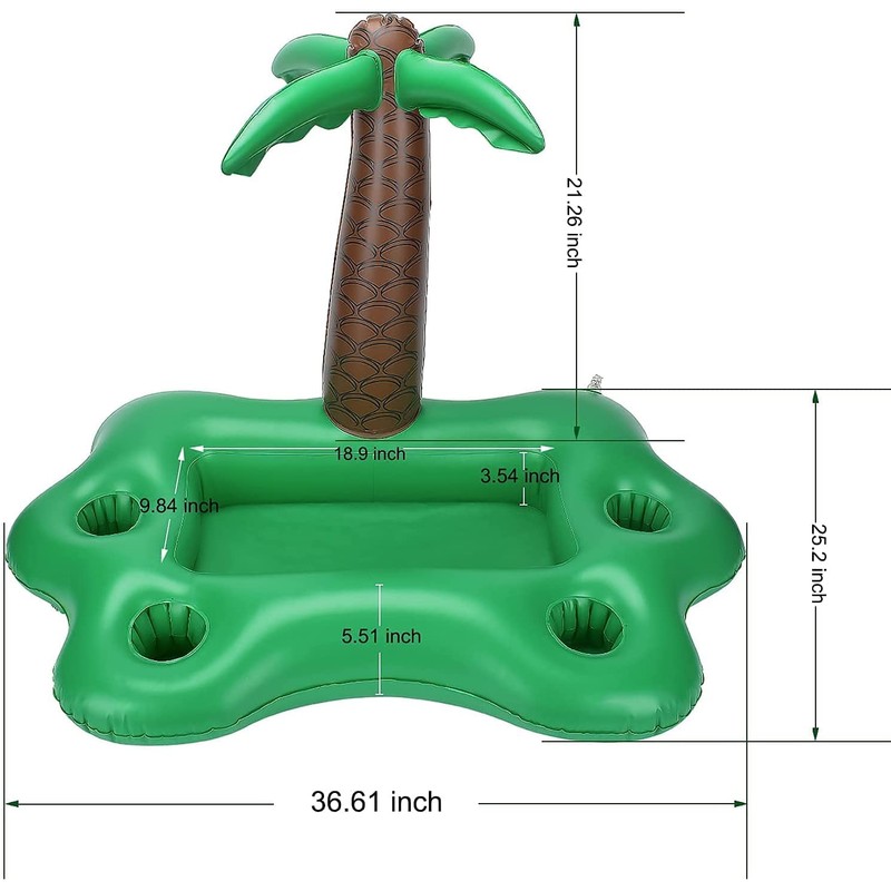 Swimming Pool, Floating Bar for Pool, Cup Holder, Palm Tree