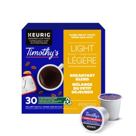 Timothy`s Breakfast Blend Single Serve Keurig K-Cup Pods for Keurig Brewers, 30 Count