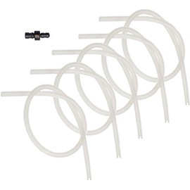 Milk Hose x 5 with Connection Nipple x 1 – Set Compatible with Jura Devices for Milk Foam Frother