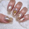 Glaze Night Handmade Nail Tip Magnetic Powder Nail - Short