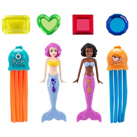 YAGE 8-Piece Mermaid & Jellyfish Pool Toy Set, Gravity Sinking Swimming Pool Toys for Kids - Colourful Diving Toy Ocean Crystal Underwater Training Games, Summer Pool Party Toys for Boys Girls、Gifts